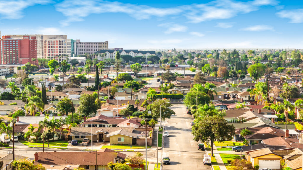 anaheim windows a view of the city of Anaheim with anaheim windows