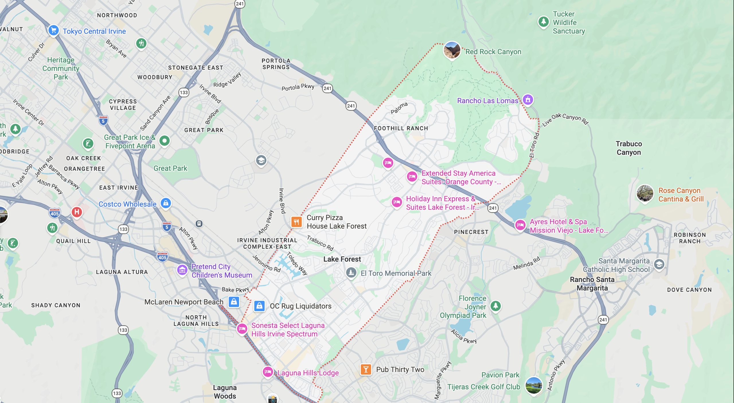 Lake Forest CA local service area map - XO Window Systems window and door replacement